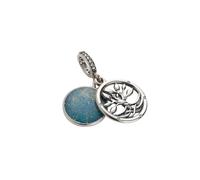 Pandora - Charme Double Pendant Arbre Infini Luminescent - Femme - Accessoires - Gris - Taille: ONE Size