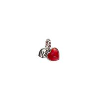 Pandora - Charme Murano Cœur Double Pendant - Femme - Accessoires - Rouge - Taille: ONE Size