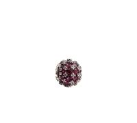 Pandora Charm Moments 792630C03 argent sterling pavé rouge et zircones cubiques