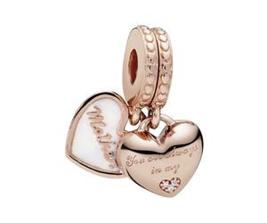 Pandora - Charme Sépare Cœur "Tu es toujours dans mon cœur" - Femme - Accessoires - Rose - Taille: ONE Size