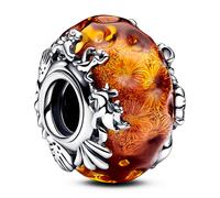 Pandora Charm Disney Le Roi Lion en argent sterling avec aventurine scintillante et verre de Murano orange brûlé