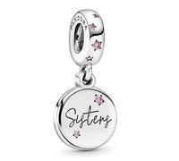 Pandora Charms Breloque pendentif en argent sterling Sisters Forever 798012FPC