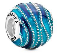 PANDORA 797012ENMX perle argentée pour femme Swirl Blue