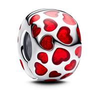 PANDORA Breloque cœur en argent sterling, Standard, Argent sterling, Pas de gemme