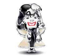 Pandora Moments Disney Villains Cruella De Vil 793424C01 Charm en argent sterling compatible avec les bracelets Moments, taille unique, Argent sterling, Pas de gemme