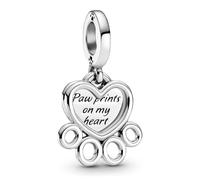 Pandora breloque cœurs et pattes 799360C00 argent