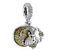 Pandora Charm Pendant Disney La Belle et La Bête en train de Danser one size