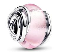 Pandora Charms Charme en verre de Murano rose enveloppé 793241C00