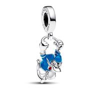 Pandora Charm pendant Disney Donald en argent sterling avec émail holographique rouge et bleu