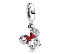 Charm Pendant Disney Tête de Minnie Rouge