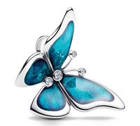 PANDORA Moments 793747C01 Pendentif papillon en argent sterling avec zircons cubiques 10,1 x 26 x 15,9 mm