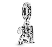 Pandora Charm pendentif 16 – en argent avec zircones cubiques transparentes