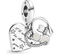 Pandora Chats & Coeur Pendentif Charm 799546C01 Pendentif