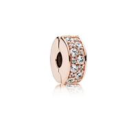 PANDORA Clip / Bouchon ROSE "Pavé-Glanz" Zirconia 781817CZ