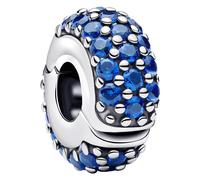 Pandora Clip Charm Pendentif Argent 925 Pierres Bleues 794700C01