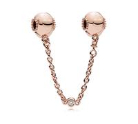 Pandora - Clip de sécurité Cœurs plaqué or rose 14K - Femme - Accessoires - Rose - Taille: ONE Size