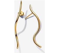 Pandora Clous d’Oreilles Fil de Forme Organique Métal doré à l'Or 14 carats one size