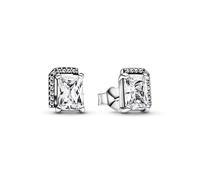 Pandora Clous d’Oreilles Halo Scintillant Rectangulaire