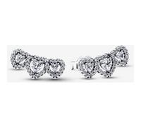 Pandora Clous d’Oreilles Trilogie de Cœurs et Halo one size
