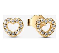 Pandora Clous d'Oreilles Cœur Ouvert Métal doré à l'Or 14 carats one size