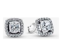 Pandora Clous d'Oreilles Halo Scintillants Argent Massif one size