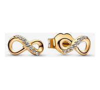Pandora Clous d'Oreilles Infini Scintillants Métal doré à l'Or 14 carats one size