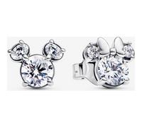 Pandora Clous d'Oreilles Scintillants Disney Mickey & Minnie Argent Massif one size