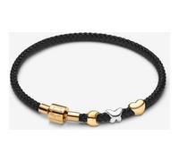 Pandora Coffret Cadeau Bracelet Cordon Noir avec Mini Charms Lune, Papillon et Cœur one size