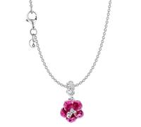 PANDORA Coffret cadeau collier femme argent fleur d'hibiscus, Lot 45 cm | Ensemble de bijoux comprenant un collier et un pendentif, élégant ensemble