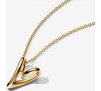 Pandora Collier à Pendentif Cœur de Forme Organique 70 cm