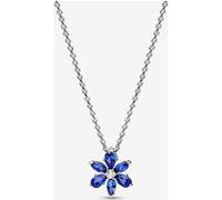 Pandora Collier à Pendentif Herbier Bleu Scintillant 45 cm