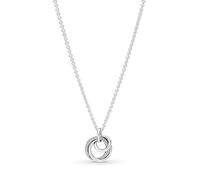 Pandora Collier Cercles en argent sterling avec pendentif en zircones cubiques transparentes, 60