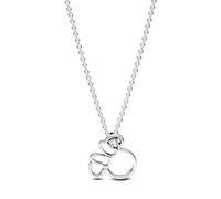 Pandora Collier Disney Minnie en argent sterling avec zircones cubiques transparentes