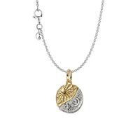 Pandora Collier Femme Argent Ensemble Cadeau Deux-Tons Soleil Lune