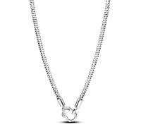 PANDORA Collier Femme Argent Rivets 393682C00, 50 cm, Argent sterling, Pas de gemme