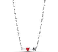 Pandora Collier Femme Flèche avec coeur verre de Murano argent 393669C01