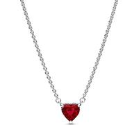 Pandora Collier Femme Rayonnant Cœur Rouge Argent 392542C01