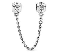 PANDORA Collier Moments Rowed Hearts Comfort en argent sterling 791088-05