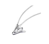 PANDORA - Collier pendentif cœur de forme organique - 70 cm
