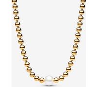 Pandora Collier Perle de Culture d'Eau Douce Traitée & Détails Sertis Grain 45 cm
