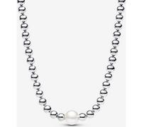 Pandora Collier Perle de Culture d'Eau Douce Traitée & Détails Sertis Grain 45 cm