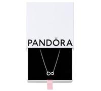 Pandora Collier Infini 398821C01-50, argent sterling, zircones cubiques transparentes, taille 50