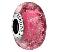 Pandora Charm Verre de Murano Rose Ondulé Fantaisie one size