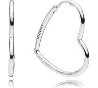 Pandora Créoles asymétriques en forme de cœur 297822 Boucles d'oreilles