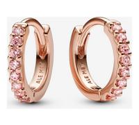 Pandora Créoles Huggie Roses Scintillantes one size