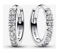 Pandora Timeless Créoles en argent sterling avec zircones cubiques transparentes