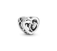 Pandora Charm Moments Cœurs entrelacés en argent sterling Taille unique