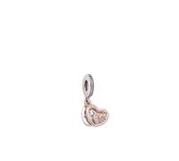 Pandora - Cœurs Infinis Entrelacés Double Pendant - Femme - Accessoires - Rose - Taille: ONE Size