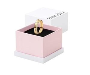 PANDORA Damen-Ring Doppelband Goldfarben 163799C01