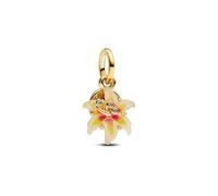 Pandora Disney 764020C01 Breloque en Forme de Fleur Magique phosphorescente en Argent Sterling avec Alliage plaqué Or 14 carats et oxyde de Zirconium